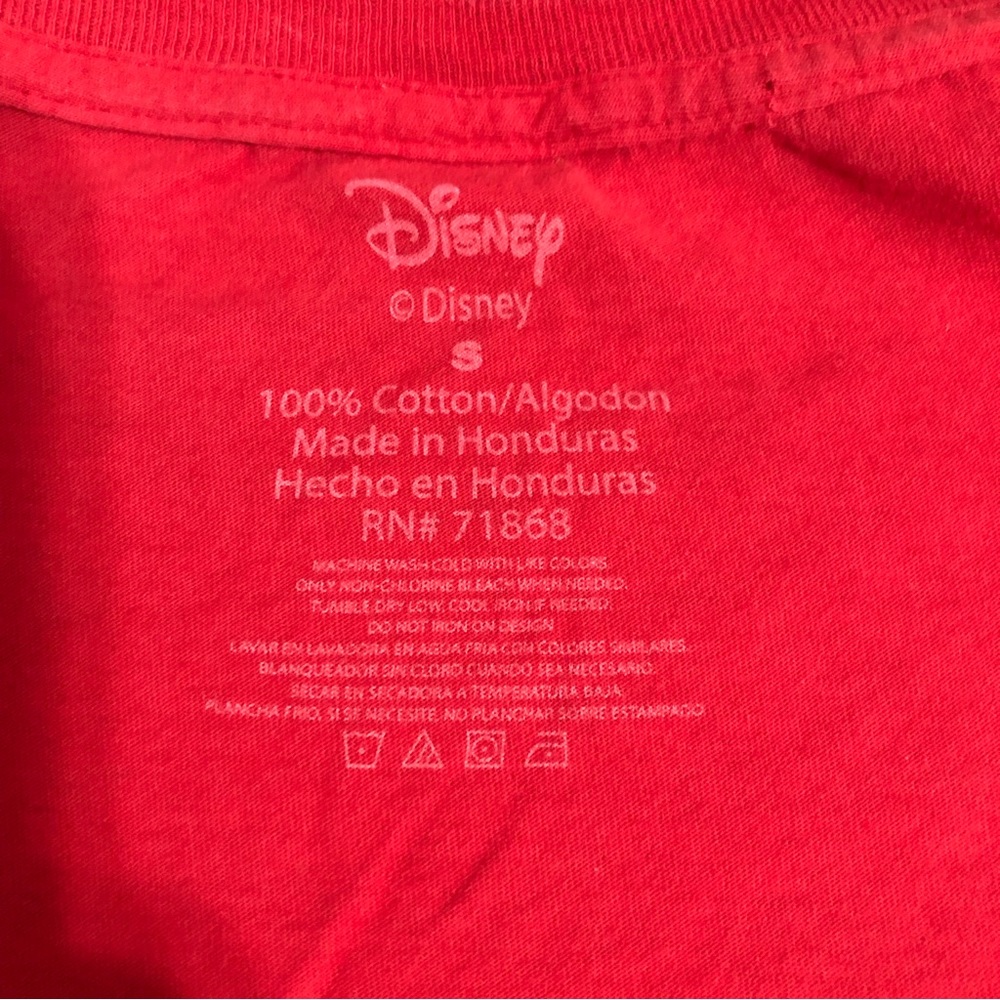Disney mickey mouse tee size S ,‎ red color - Picture 6 of 6